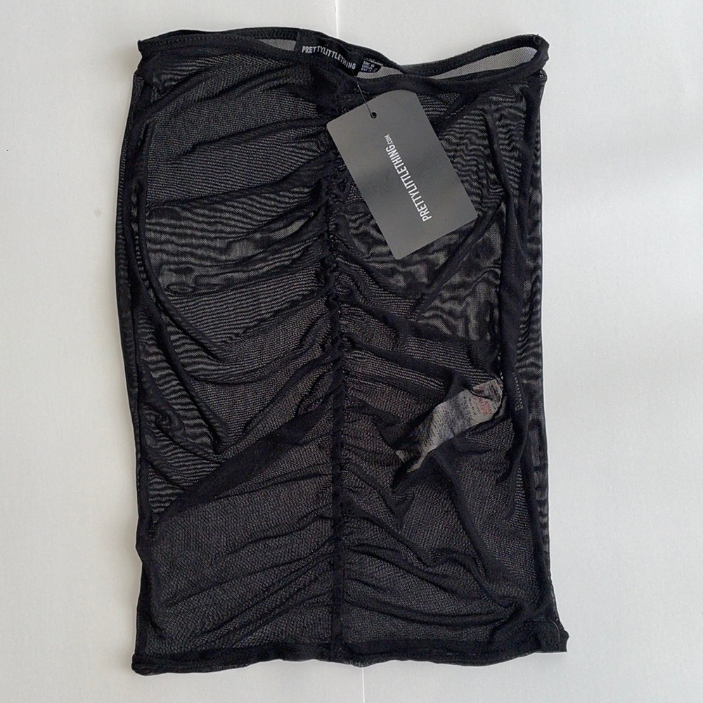 NEW PrettylittleThing Mesh Bikini Coverup Skirt